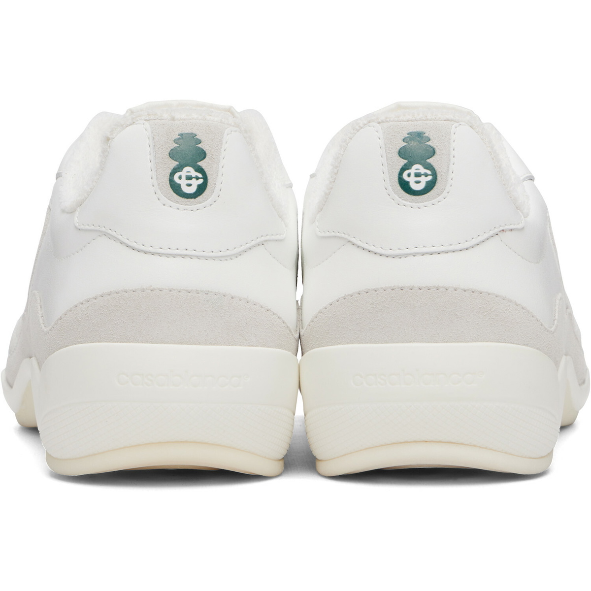 Casablanca White & Gray Squash Indoor Sneakers