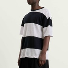 YMC Men's Triple T Shirt in Black/Light Grey