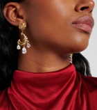 Magda Butrym Crystal-embellished gold-plated drop earrings