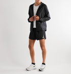 Nike Running - AeroSwift Logo-Print Perforated Shell Running Shorts - Black