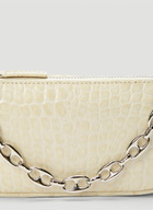 BY FAR Mini Rachel Crocodile Embossed Shoulder Bag
