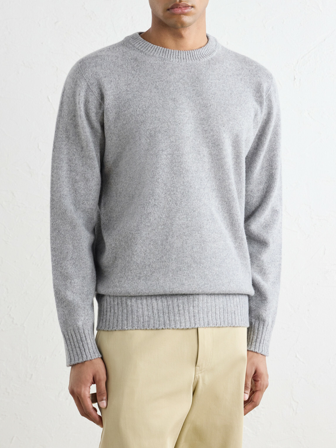 Altea - Wool and Cashmere-Blend Sweater - Gray