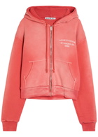 Acne Studios Logo-print Cotton Sweatshirt Red