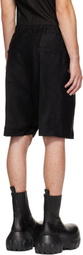 Rick Owens Black Tower Heizer Shorts