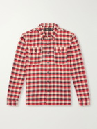 RRL - Matlock Checked Cotton-Flannel Shirt - Red