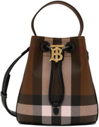 Burberry Brown Mini 'TB' Bucket Bag