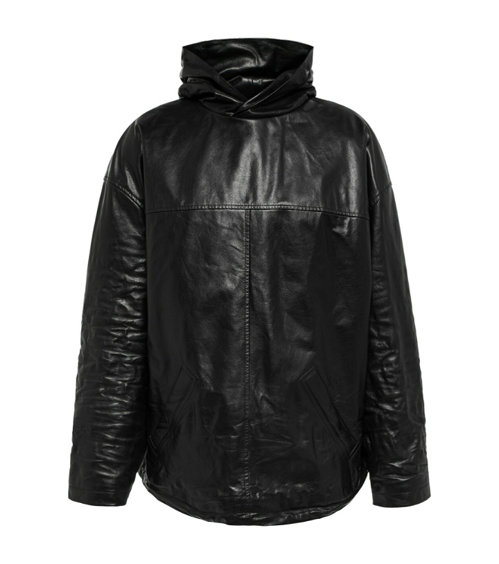 Photo: Balenciaga - Leather pullover jacket