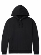 Zegna - Logo-Embroidered Cotton-Blend Jersey Hoodie - Black