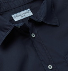 OFFICINE GÉNÉRALE - Alex Garment-Dyed Cotton-Poplin Shirt - Blue