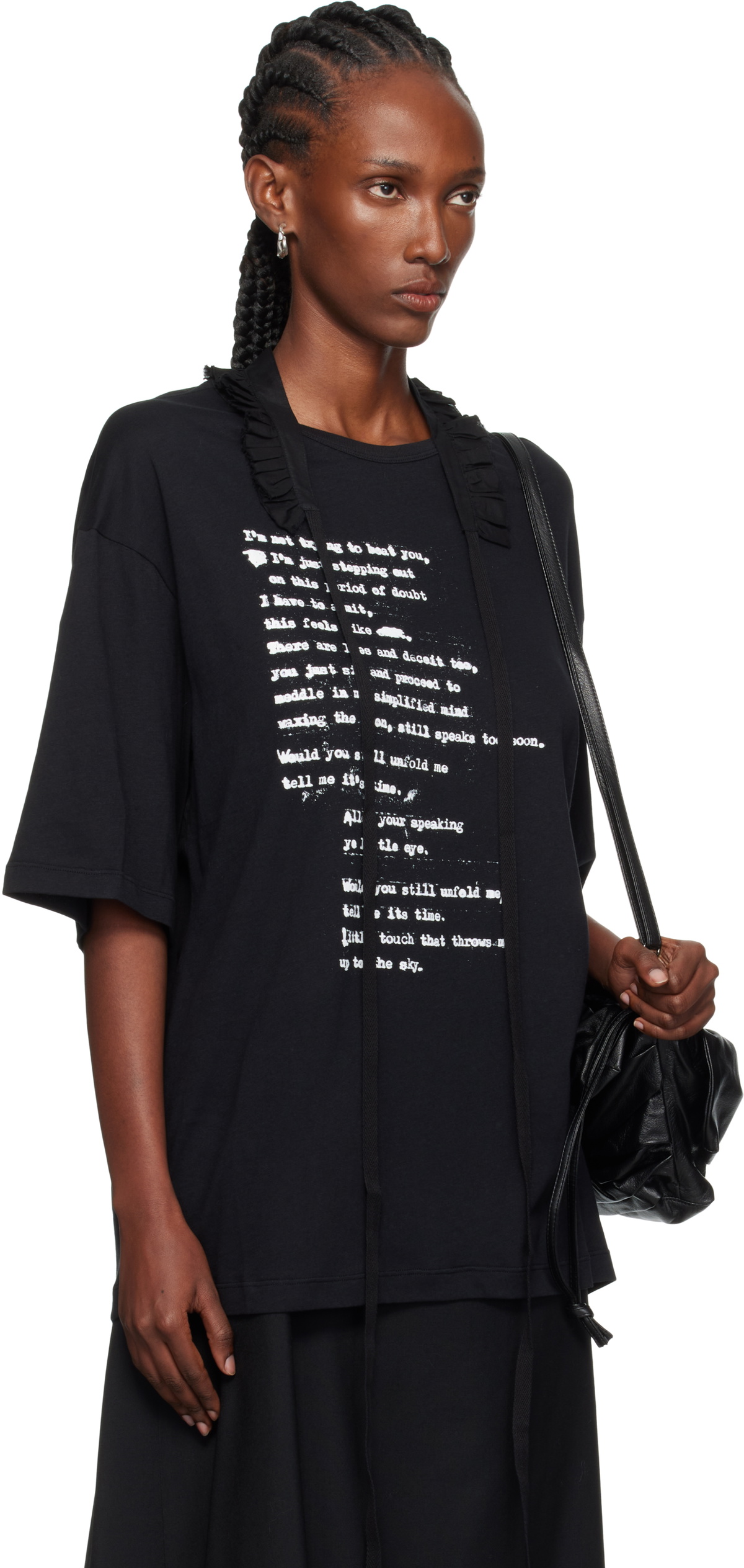Ann Demeulemeester Black Danvald High Comfort T-shirt