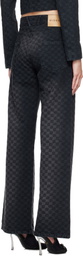 MISBHV Black Jacquard Monogram Jeans