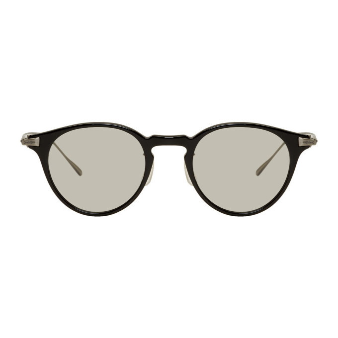 Photo: Oliver Peoples Black and Gunmetal Eldon Sunglasses