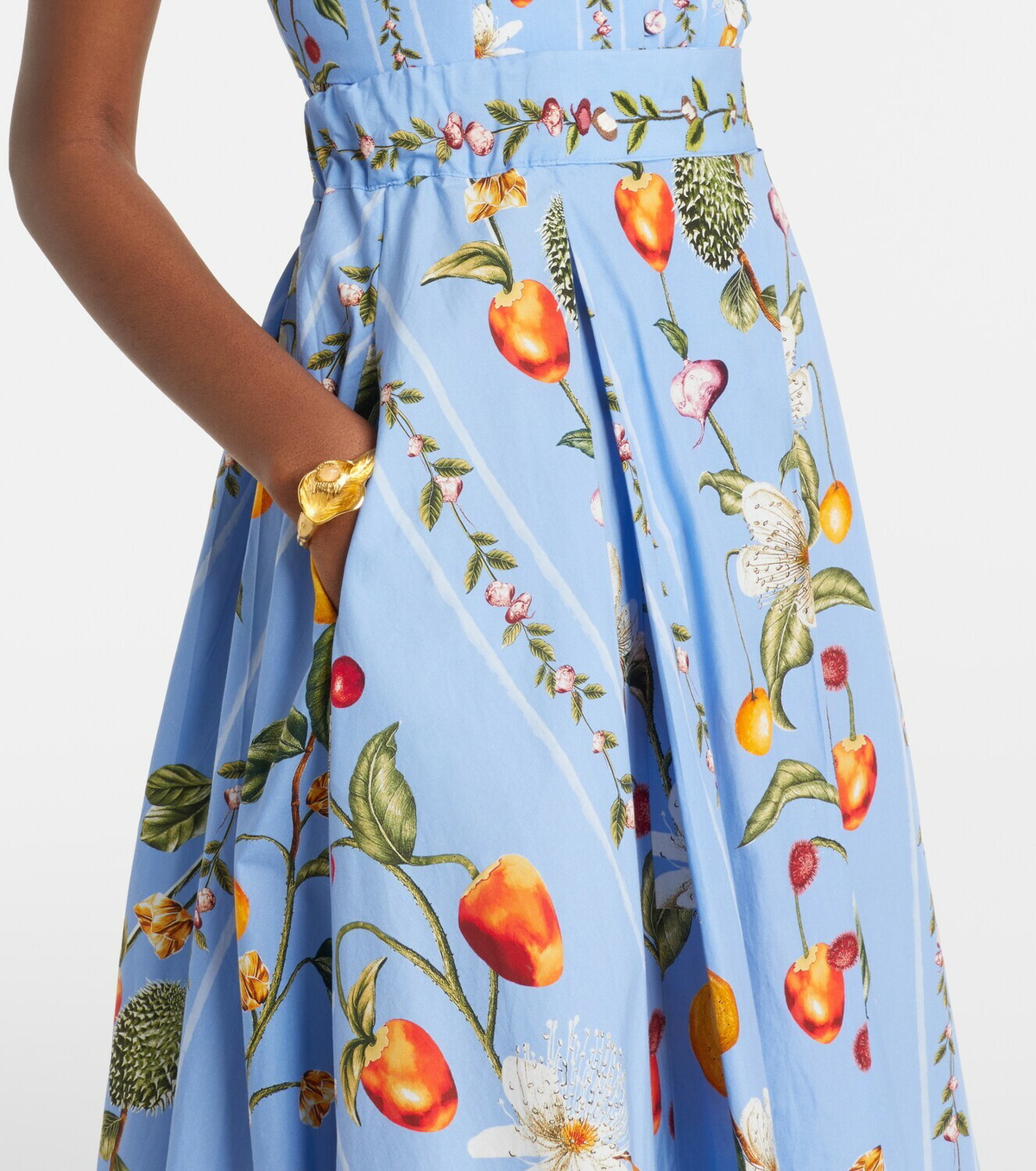 Agua by Agua Bendita Delta printed cotton maxi skirt