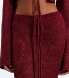 Bananhot Alma cropped sequined cardigan