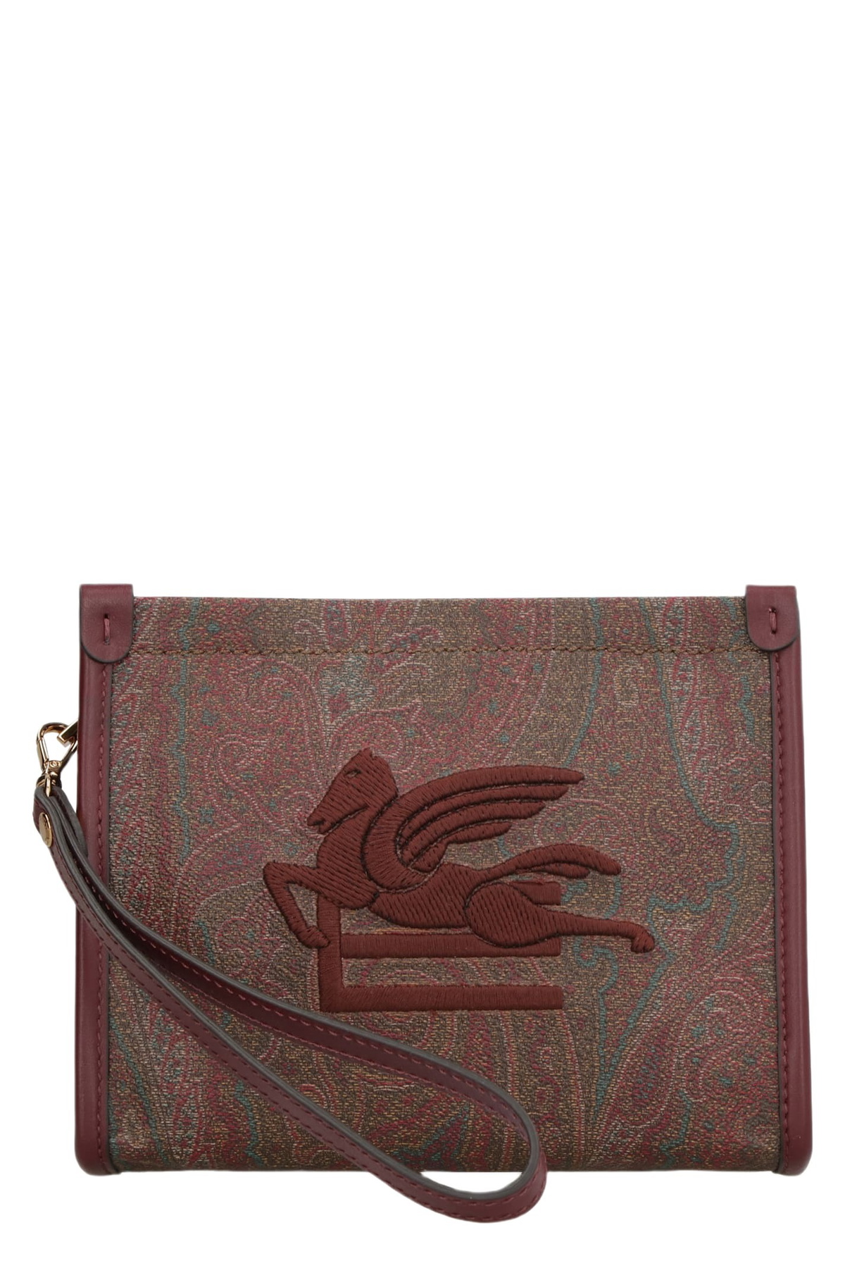 Etro Embroidered Canvas Medium Soft Trotter Shopping Bag Etro