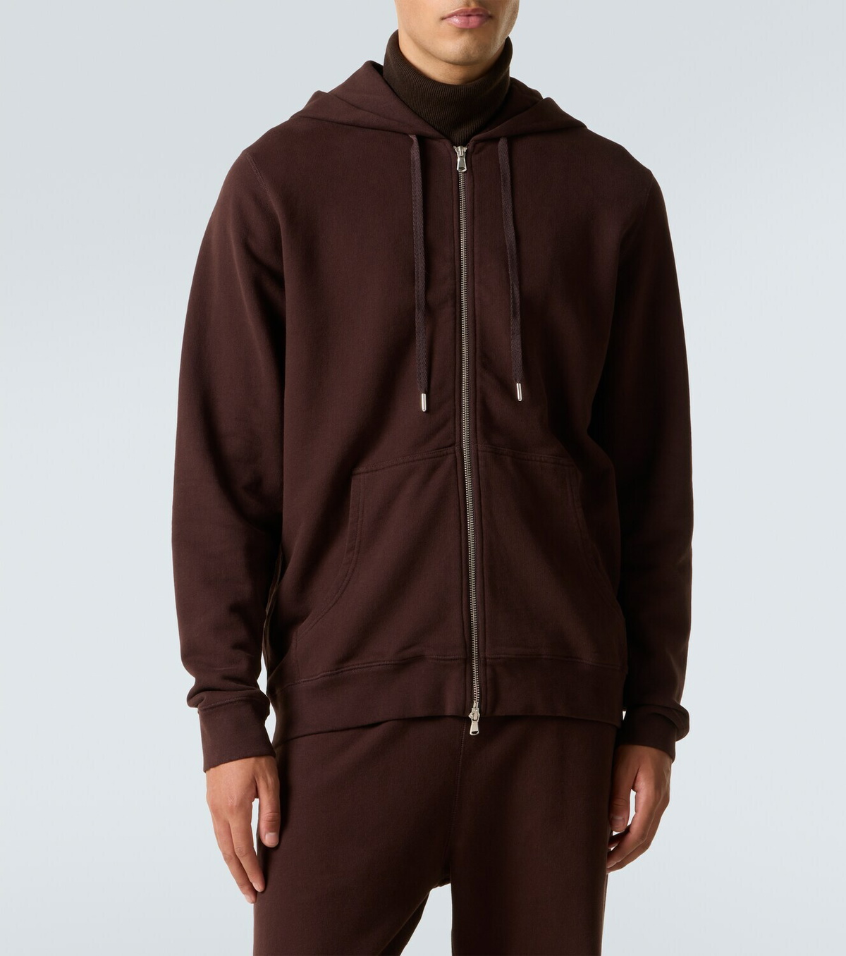 Sunspel Loopback cotton hoodie