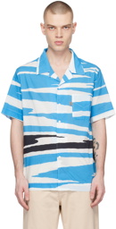 Missoni Blue & White Printed Shirt