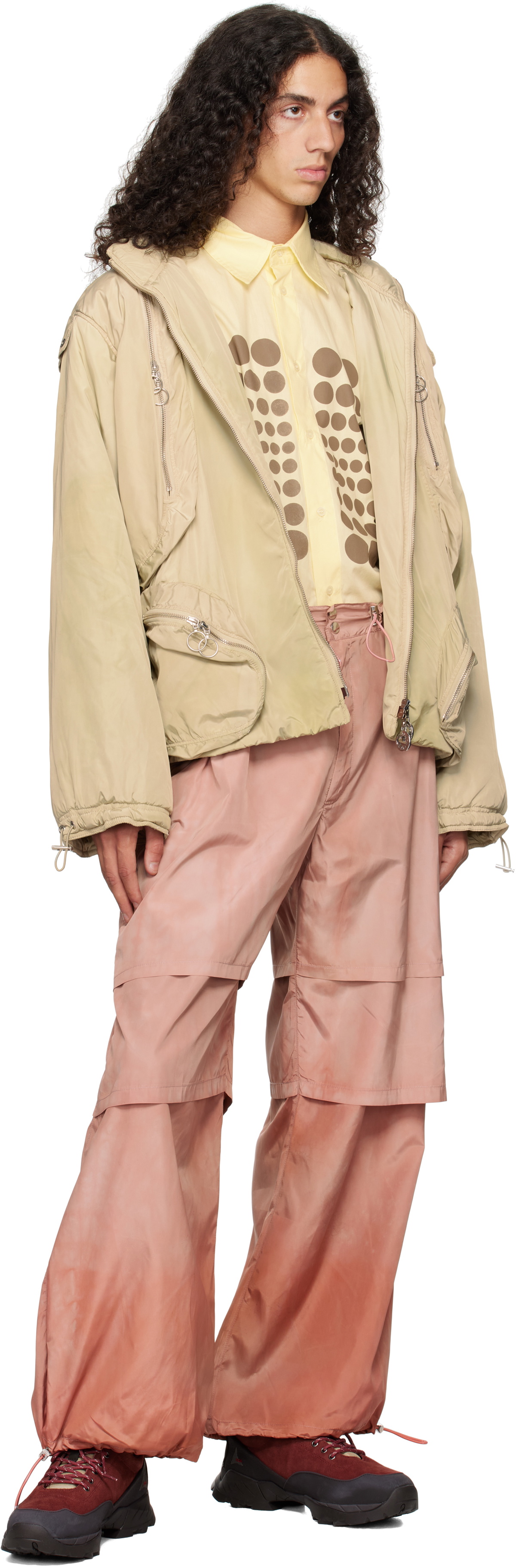 Charlie Constantinou Beige Multi Pocket Padded Jacket