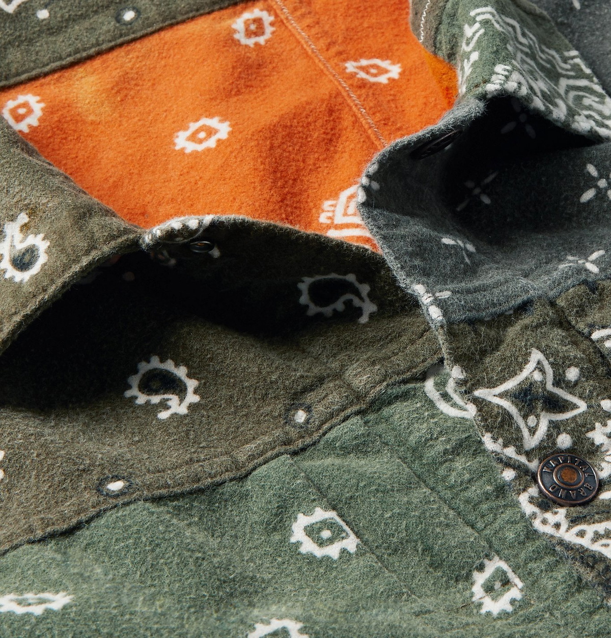 KAPITAL - Reversible Patchwork Bandana-Print Cotton-Flannel
