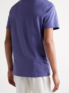 NIKE TENNIS - NikeCourt Logo-Appliquéd Cotton-Jersey Tennis T-Shirt - Blue