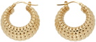 JW Anderson Gold Bubble Hoop Earrings