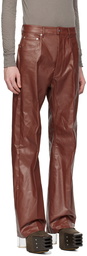 Rick Owens Burgundy Geth Jeans