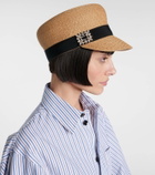 Roger Vivier Embellished paper hat