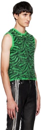 Doublet Green Zebra Vest