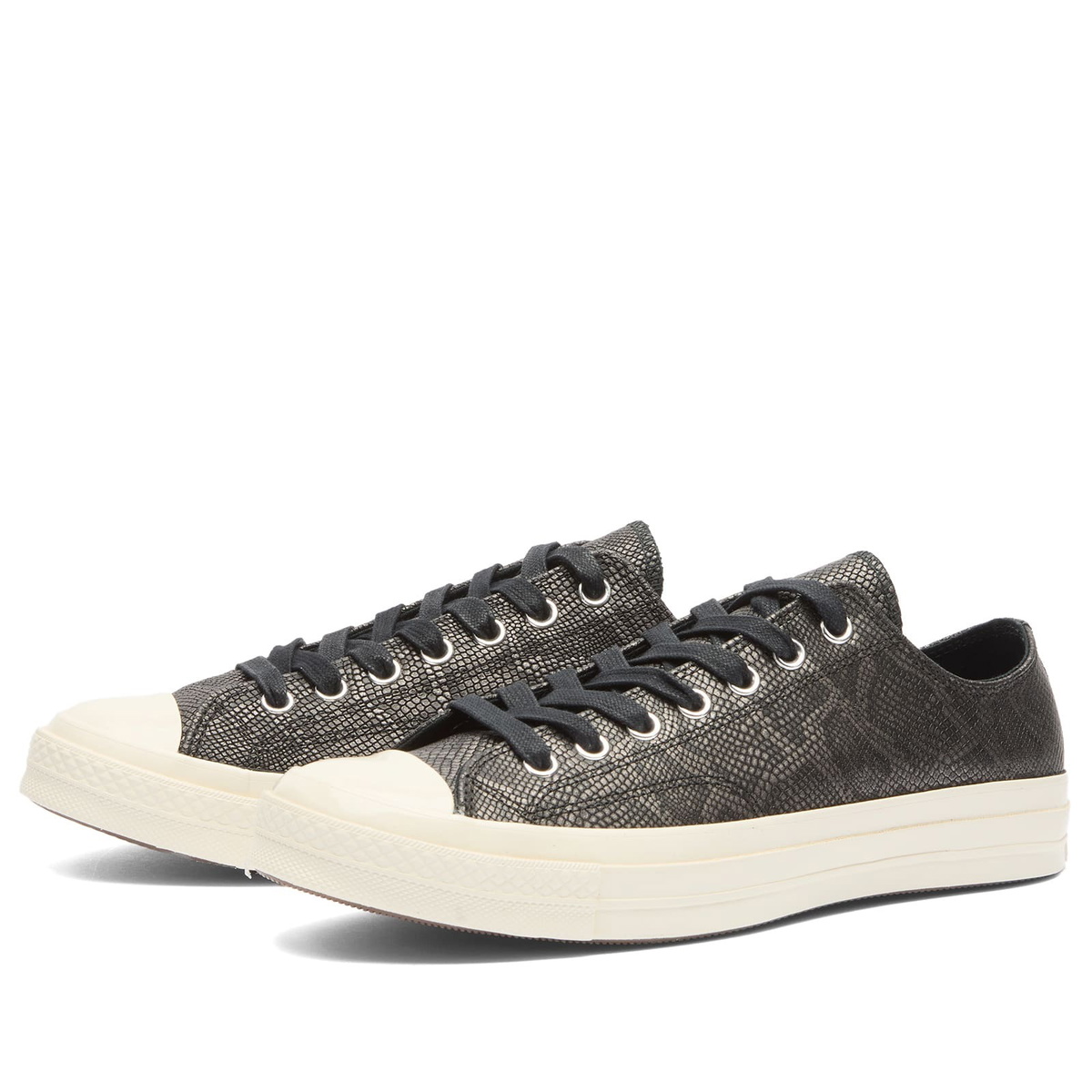 Converse Men's Chuck Taylor 1970s Snake Ox Sneaker in Black/Egret