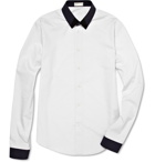 Balenciaga - Two Tone Collared Shirt - White