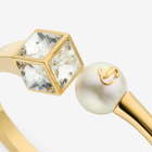 Jimmy Choo Jc Pearl Cube Cuff Large Bracelet