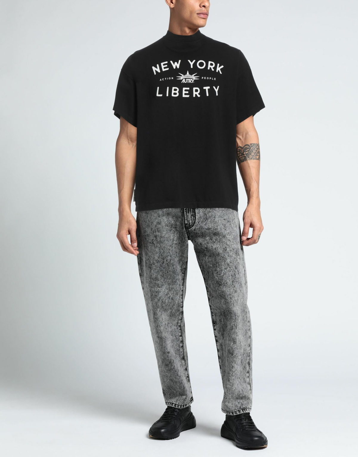 Autry Mens T-shirt in Black