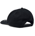 Palm Angels - ICECREAM Logo-Appliquéd Neoprene and Twill Baseball Cap - Black
