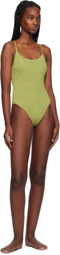 Bond-Eye Green Low Palace One-Piece Swimsuit