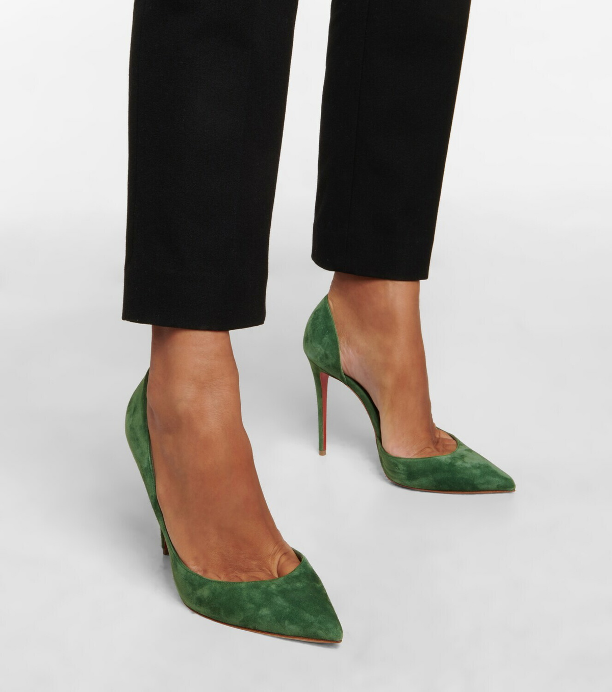 Christian louboutin iriza discount 100 suede pumps