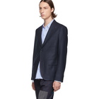 Junya Watanabe Navy Silk and Wool Blazer