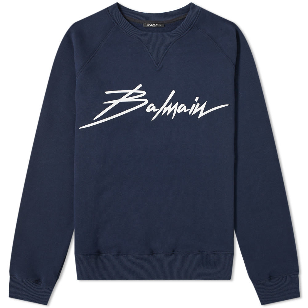 Balmain signature sweatshirt hot sale