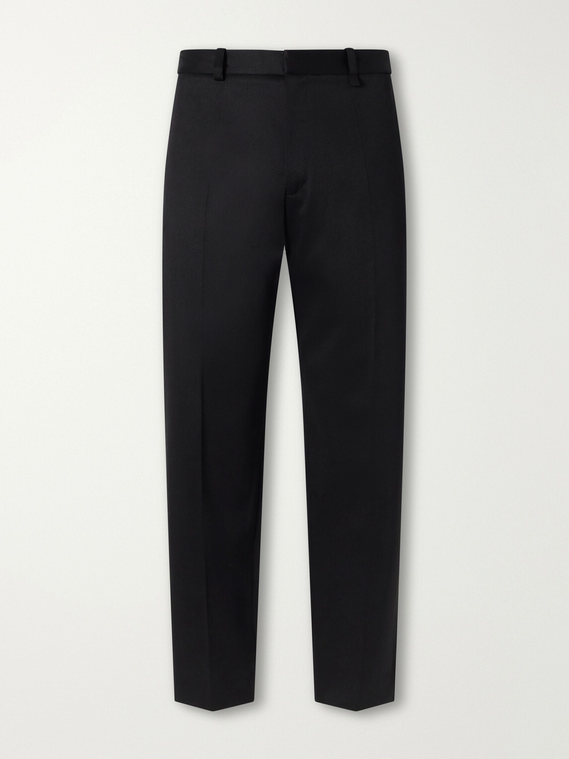 Willy Chavarria - Tapered Wool-Blend Twill Trousers - Black
