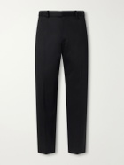 Willy Chavarria - Tapered Wool-Blend Twill Trousers - Black
