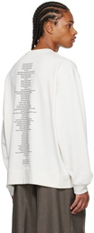 Dries Van Noten White 'Dream Baby Dream Forever' Sweatshirt