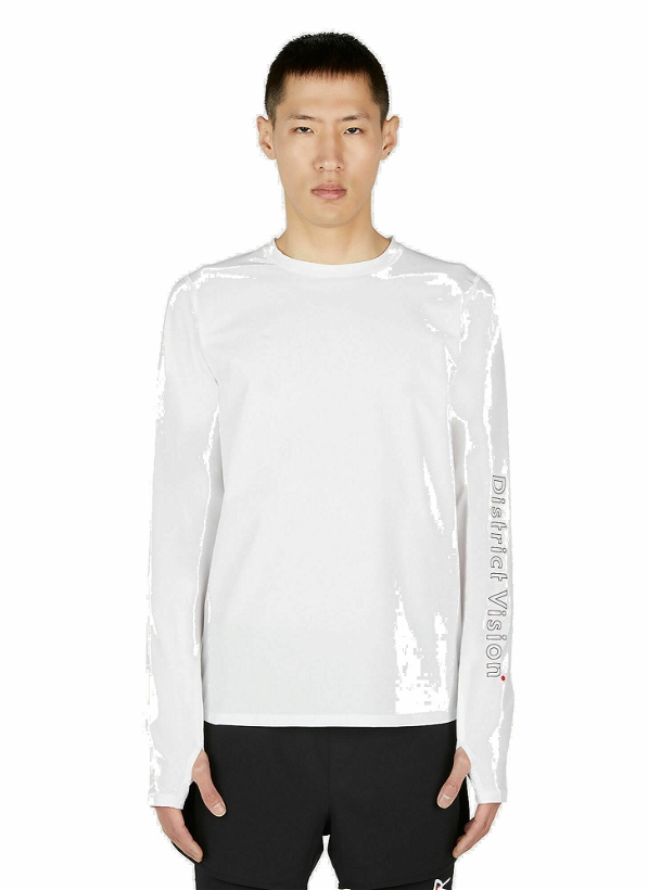 Photo: District Vision - Trail Long Sleeve T-Shirt in White