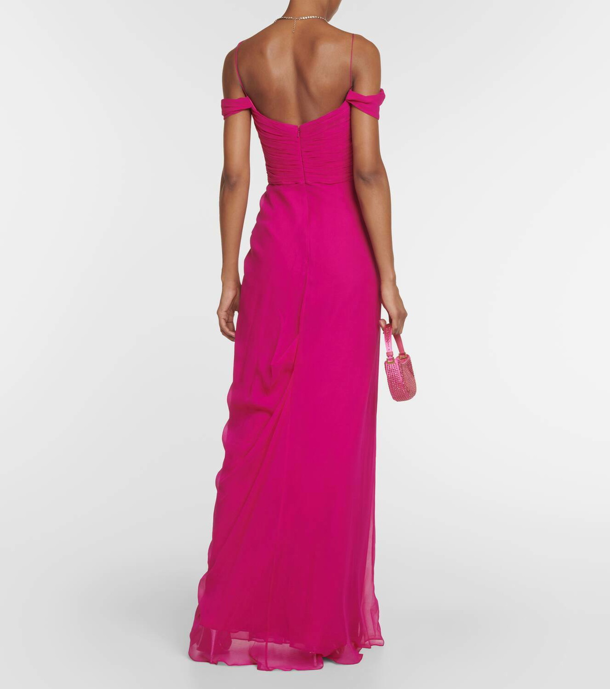 Costarellos Draped Silk Gown Costarellos costarellos-draped-silk-gown-costarellos
