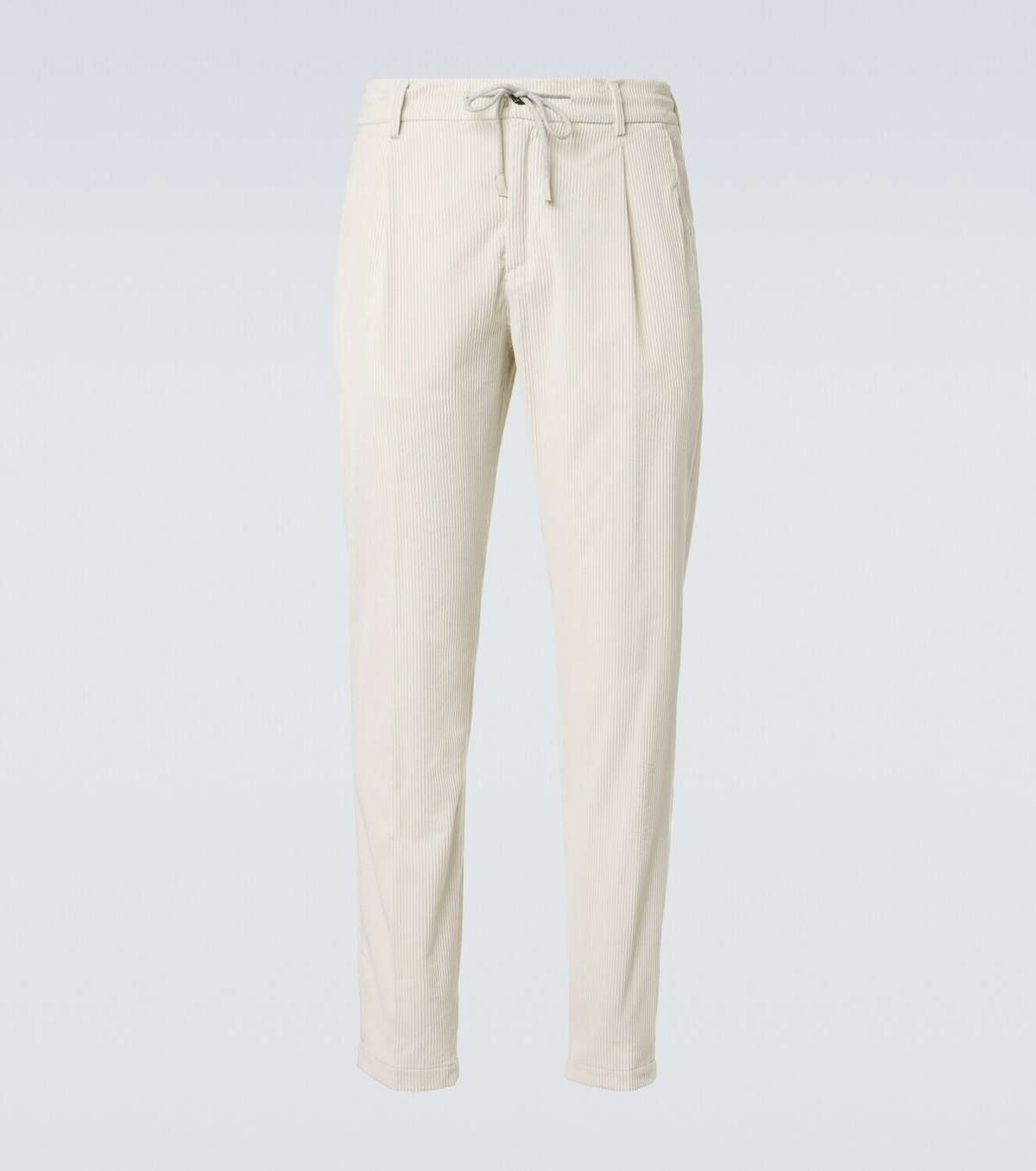 Eleventy Cotton and cashmere corduroy straight pants