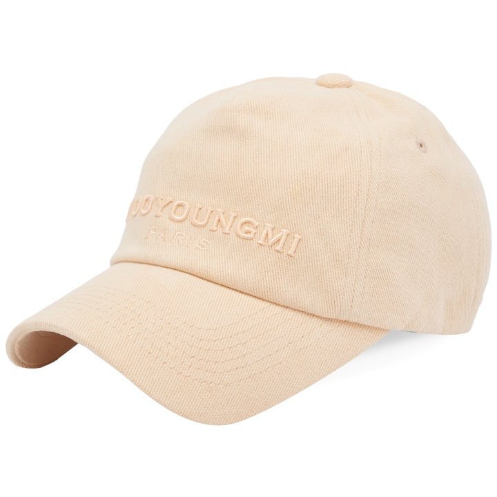 Photo: Wooyoungmi Men's Logo Embroidered Cap in Salmon