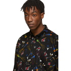 Balenciaga Black Crepe Celebration Shirt