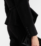 Roland Mouret Asymmetric draped crêpe blazer