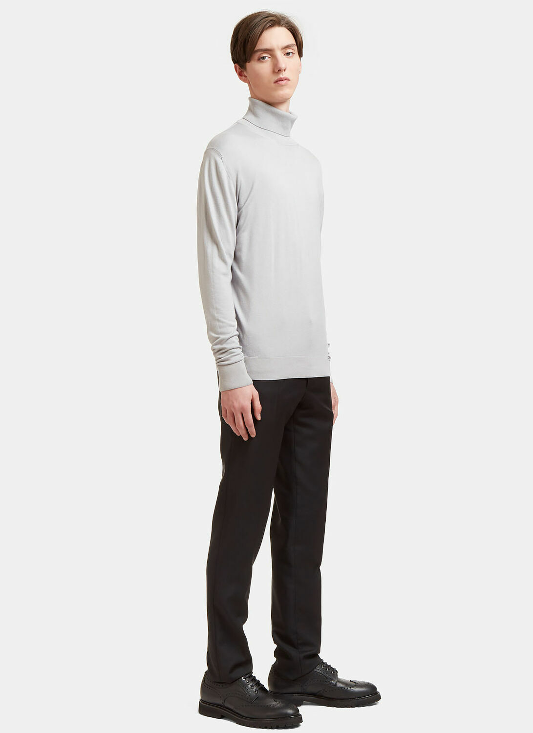 Aiezen Ribbed Roll Neck Sweater