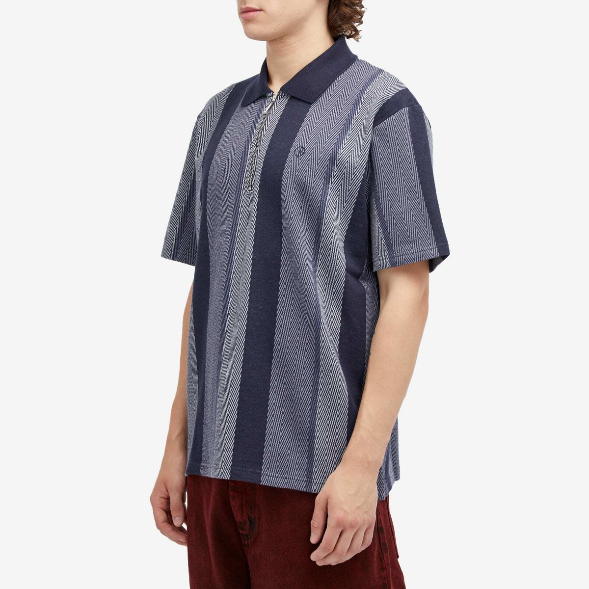 Polar Skate Co. Men's Herringbone Jacques Short Sleeve Polo
