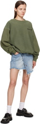 Awake NY Green Pigment-Dyed Sweatshirt