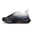 MSGM Black and White Gradient Z-Running Sneakers